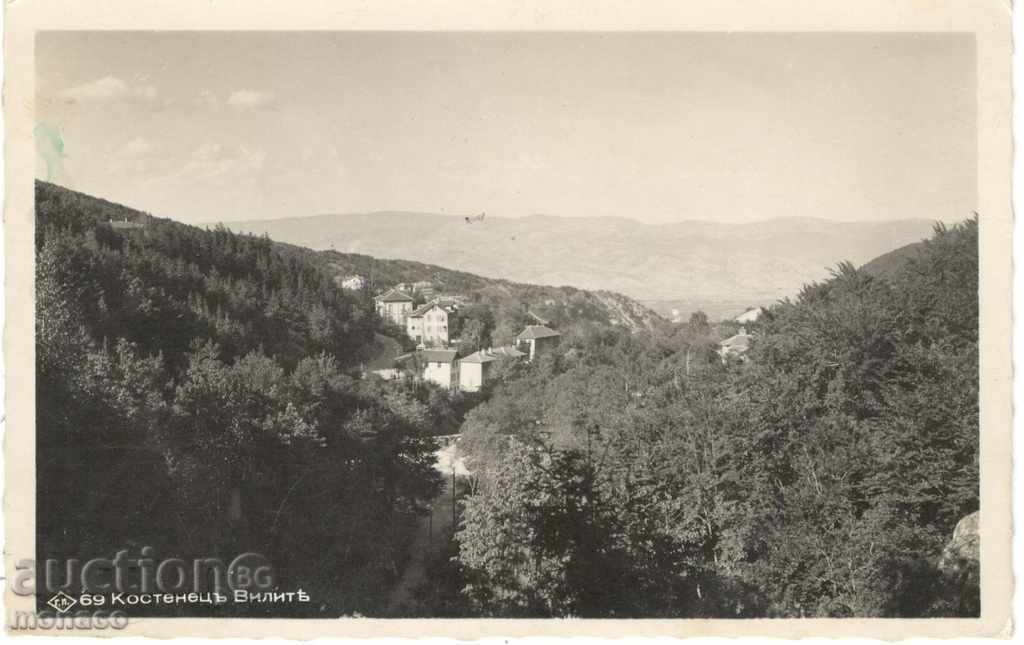 Old postcard - Kostenets, villas