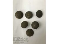Buttons of military uniform, Russo-Turkish wars ..
