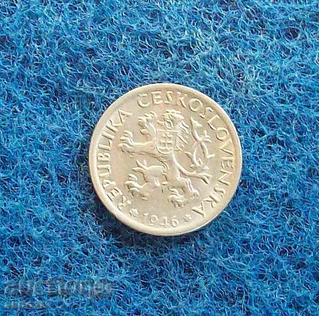 Delivery of 1 krona Czechoslovakia 1946 uncirculated Delivery of 1 krona Czechoslovakia 1946 uncirculated