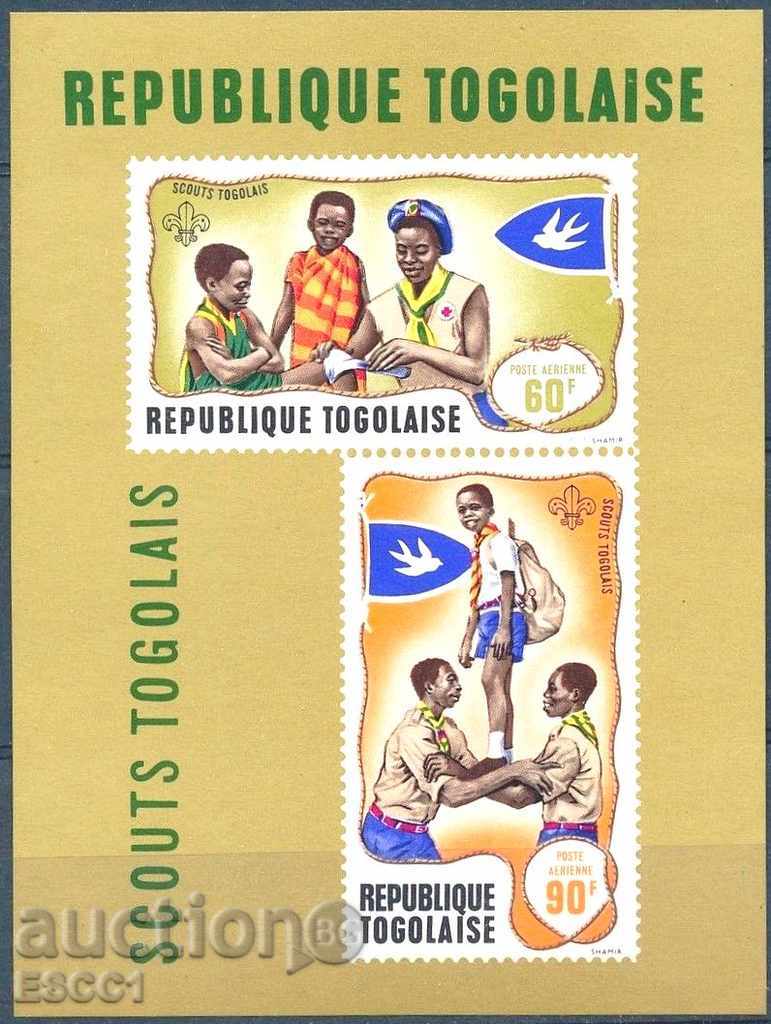 Πρόσκοποι καθαρό μπλοκ 1968 από το Τόγκο