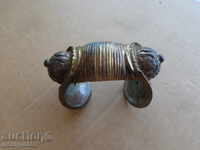 Brățară renaștere tip "roșcată" bijuterie argint aurit sacan