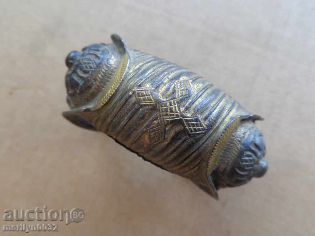 Renaissance bracelet, horn, jewelry, silver, gold-plated, cross Renaissance bracelet, horn, jewelry, silver, gold-plated, cross