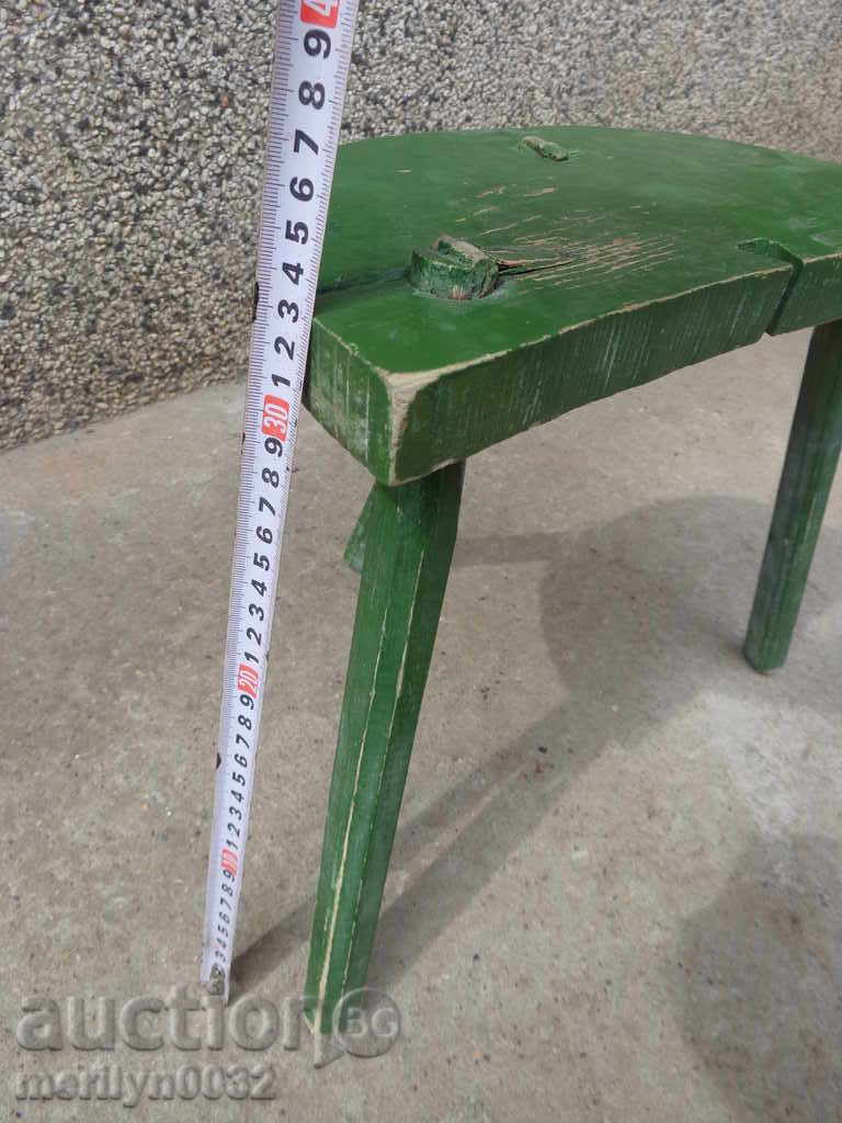 Παλιά σκαμνί, καρέκλα, ξύλινα πρωτόγονες - 5