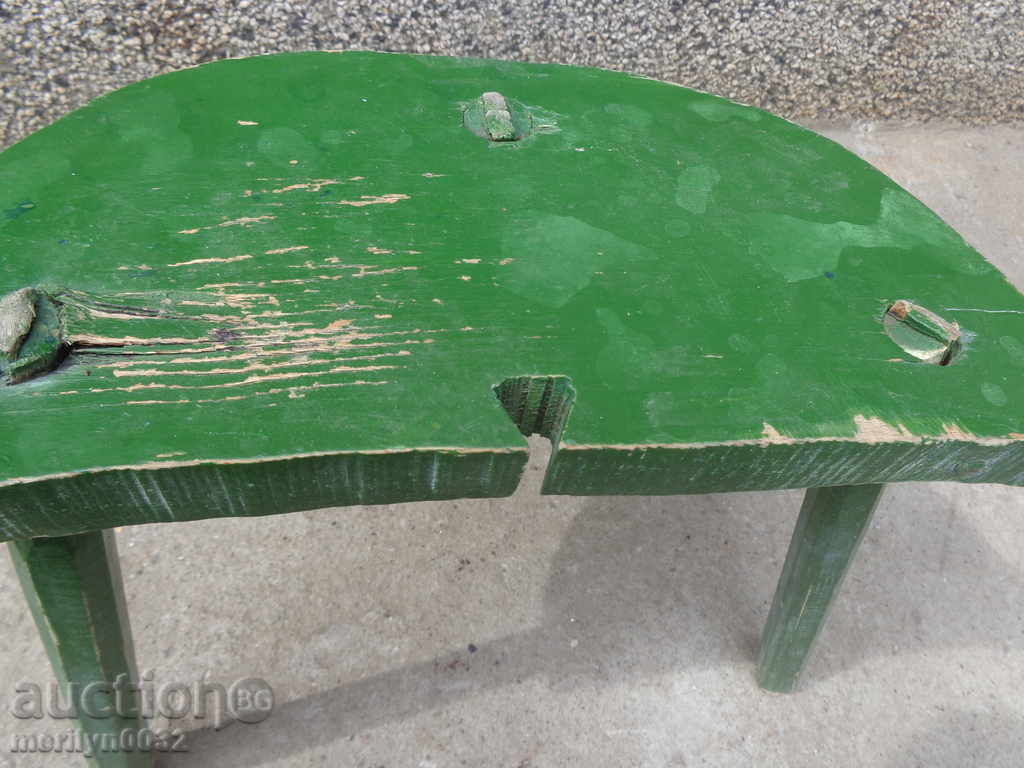 Παλιά σκαμνί, καρέκλα, ξύλινα πρωτόγονες - 6