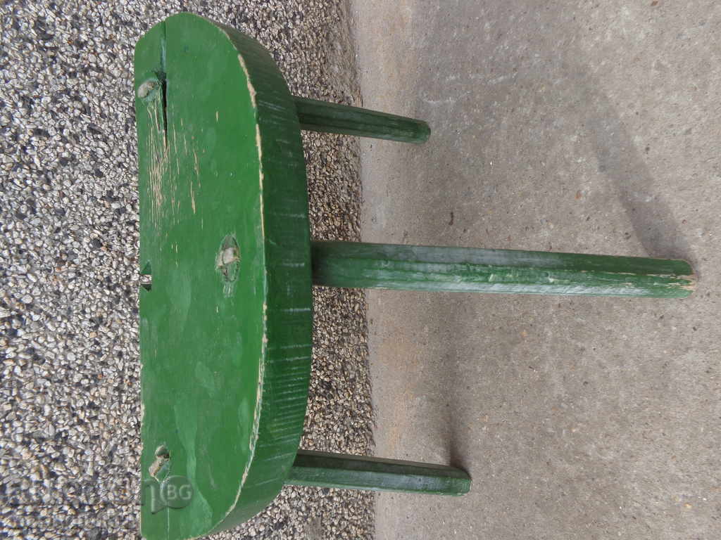 Παλιά σκαμνί, καρέκλα, ξύλινα πρωτόγονες - 7