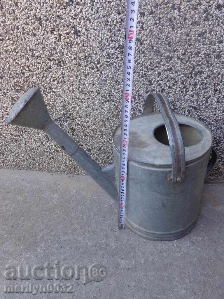 Old metal can, galvanized tube, bucket, pot - 6 Old metal can, galvanized tube, bucket, pot - 6
