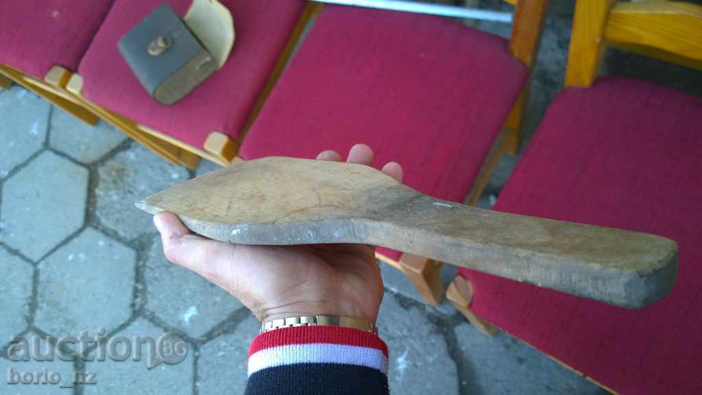 7757. LARGE OLD WOODEN CROSS - 5