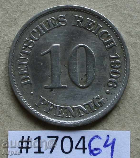 10 pfennig 1906 A-Γερμανία