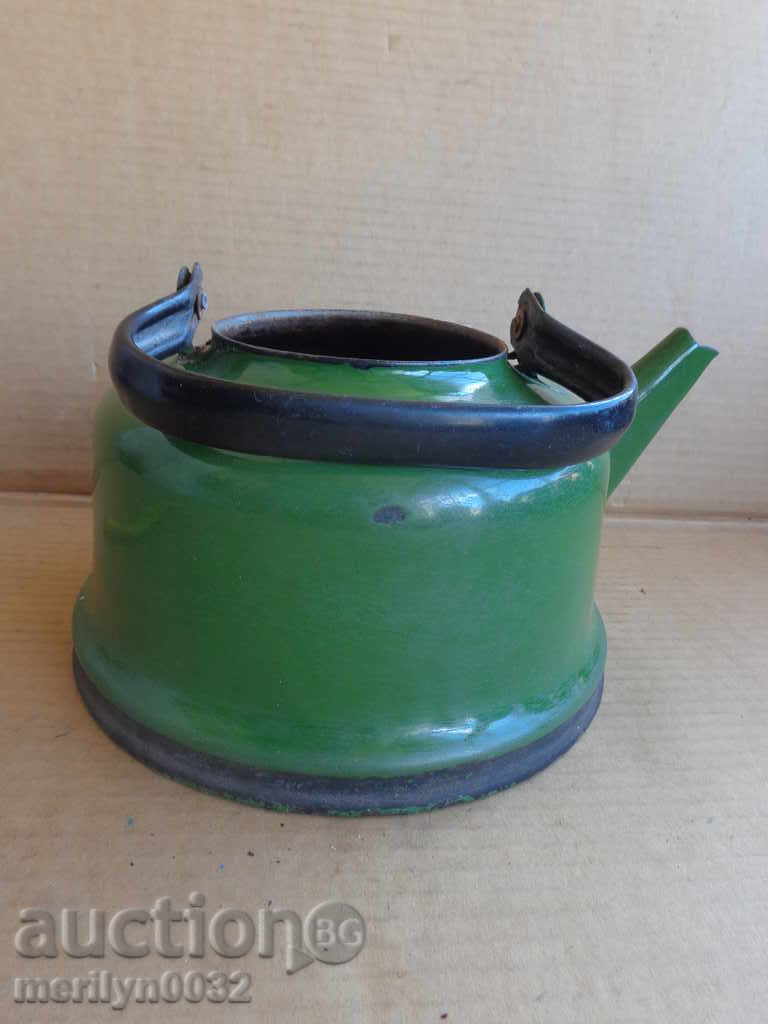 Емайлиран чайник от соца, съд с емайл, СССР - 6 Емайлиран чайник от соца, съд с емайл, СССР - 6