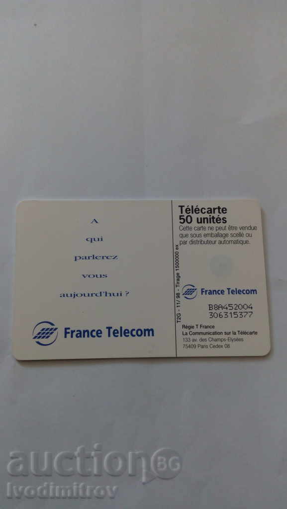 France Telecom carte de telefon fată și băiat
