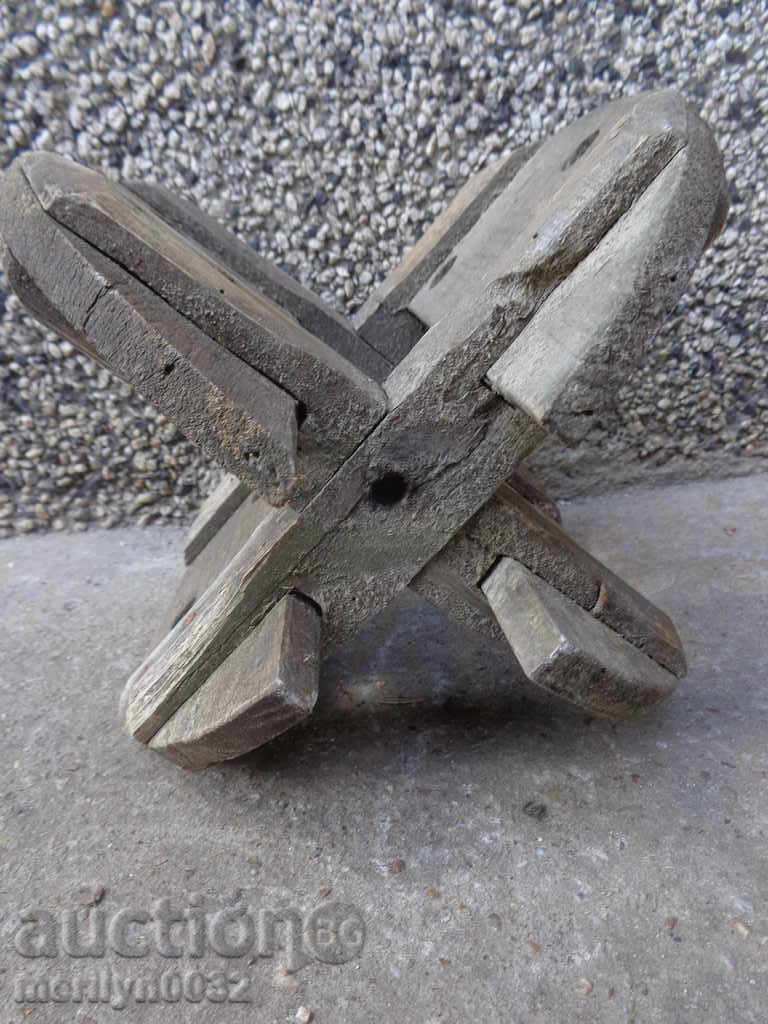 Wood wheel old mechanism piston sprocket - 6