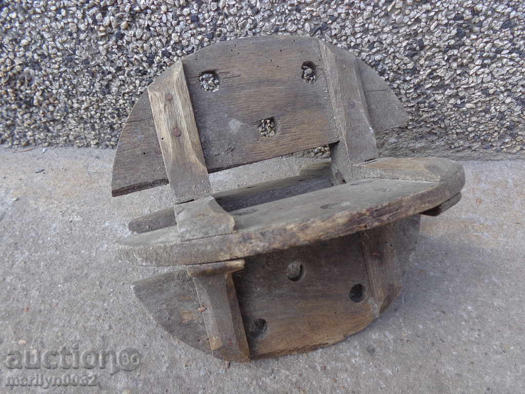 Wood wheel old mechanism piston sprocket - 7