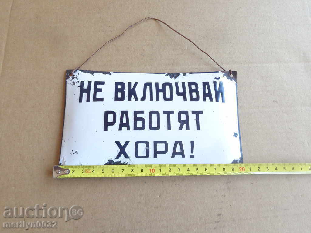 Auction Enameled plate, plate Auction Enameled plate, plate