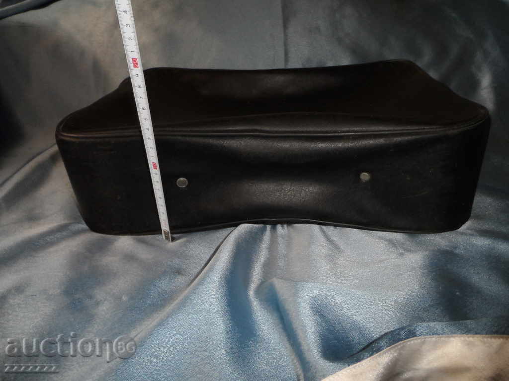 Auction  old leather briefcase