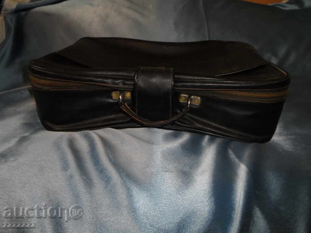 Delivery of old leather briefcase