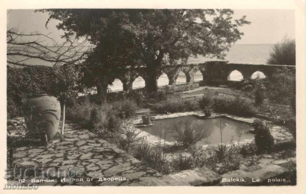 Old postcard - Balchik, view from the palace