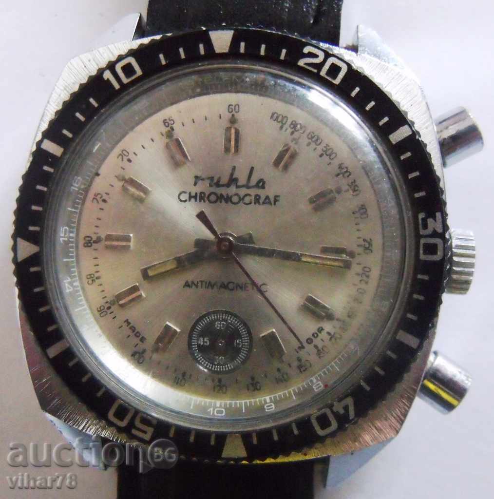 RARE MODEL-Ruhla-Ruhla-cronograf cu preț € 129.99 | 254.24 BGN