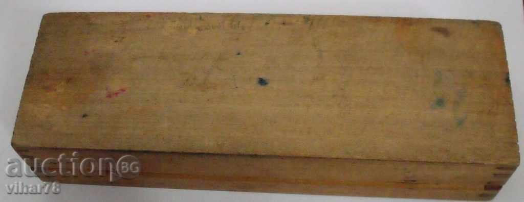 Delivery of An old wooden pencil box Delivery of An old wooden pencil box
