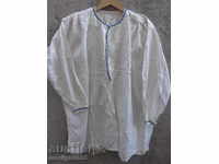 Стара кенарена риза ръчно тъкана везана  носия