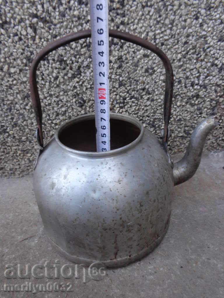 Old aluminum teapot, coffee pot, second world jug - 6 Old aluminum teapot, coffee pot, second world jug - 6
