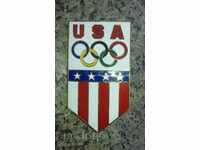 Ολυμπιακοί Pin Ολυμπιακούς Αγώνες ΗΠΑ σμάλτο