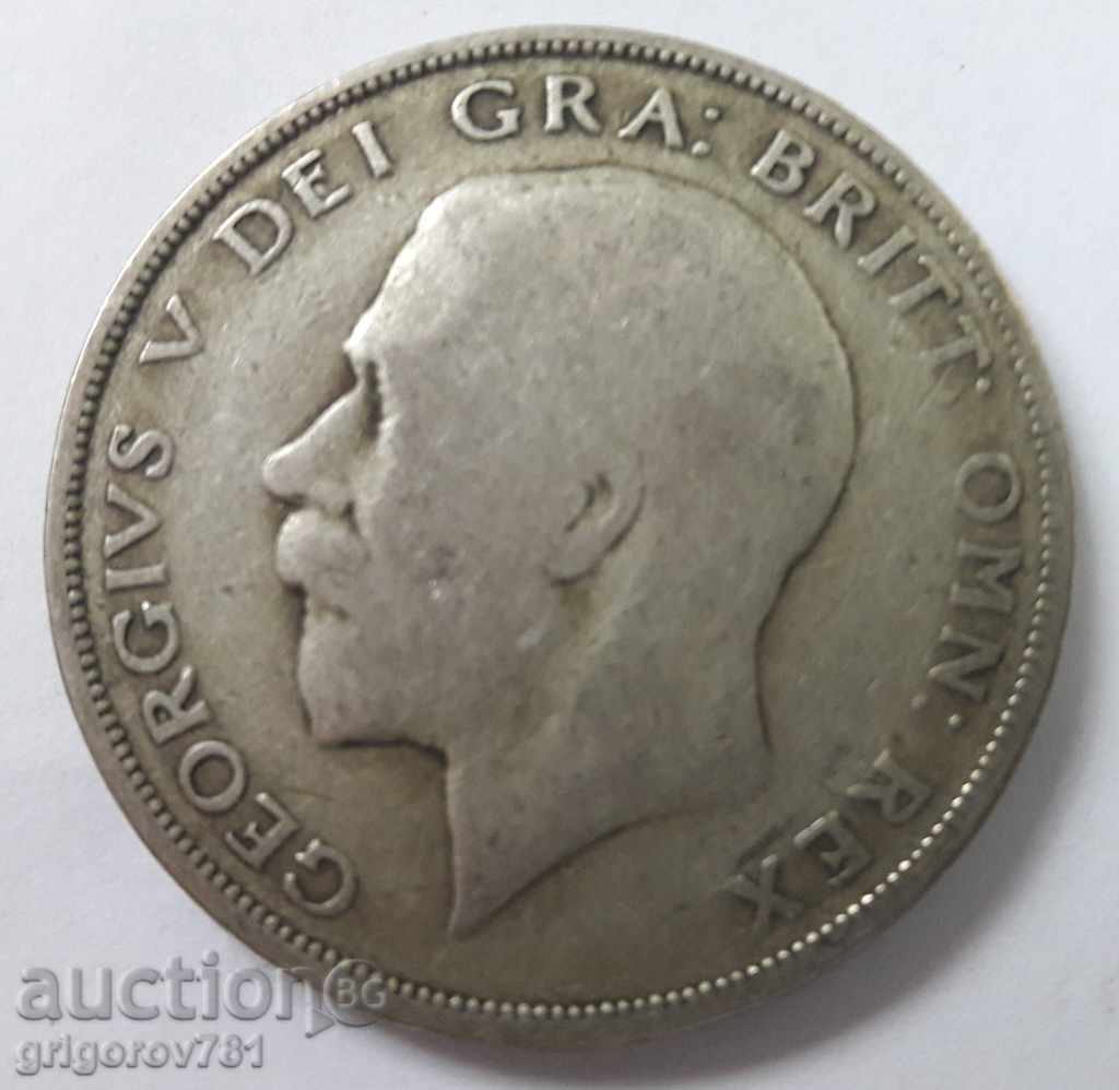 1/2 Краун сребро 1921 - Великобритания - сребърна монета 2