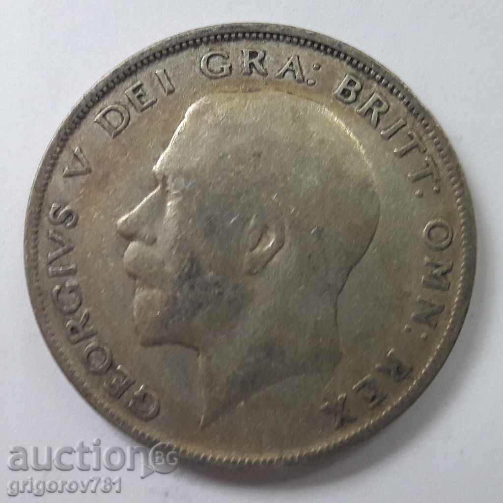 1/2 Coroană Argint 1921 - Marea Britanie - Monedă de argint 5
