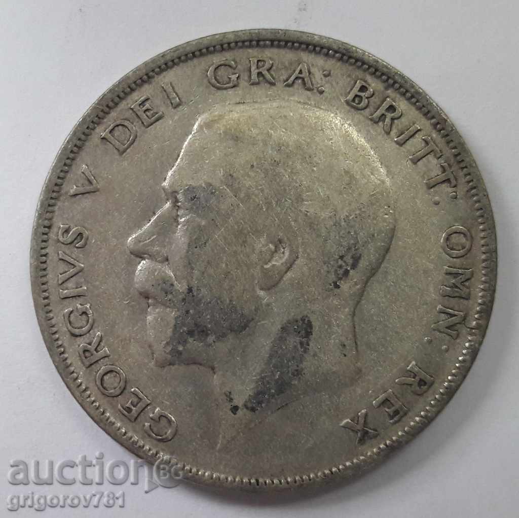 1/2 Coroană Argint 1921 - Marea Britanie - Monedă de argint 8