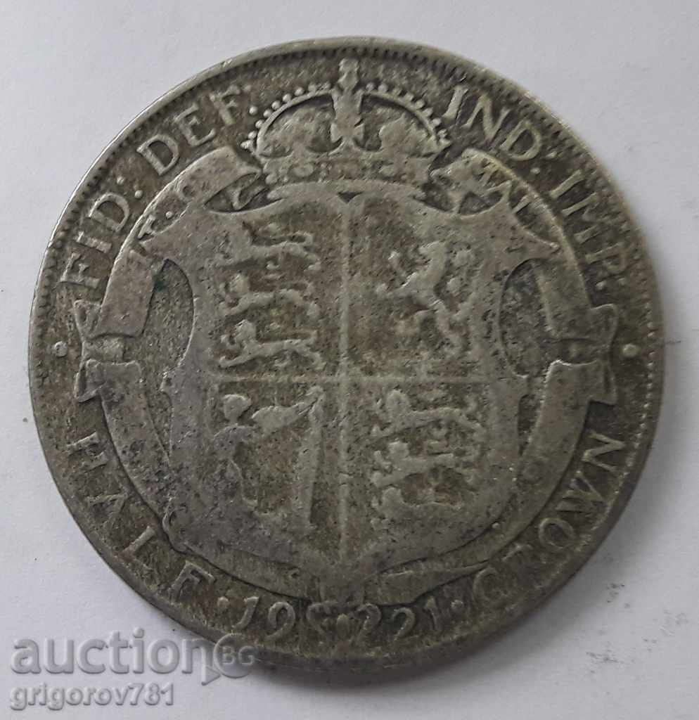 1/2 Crown 1921 ασημί - Ηνωμένο Βασίλειο - ασημένιο νόμισμα 9 με τιμή € 10.23 | 20.01 BGN