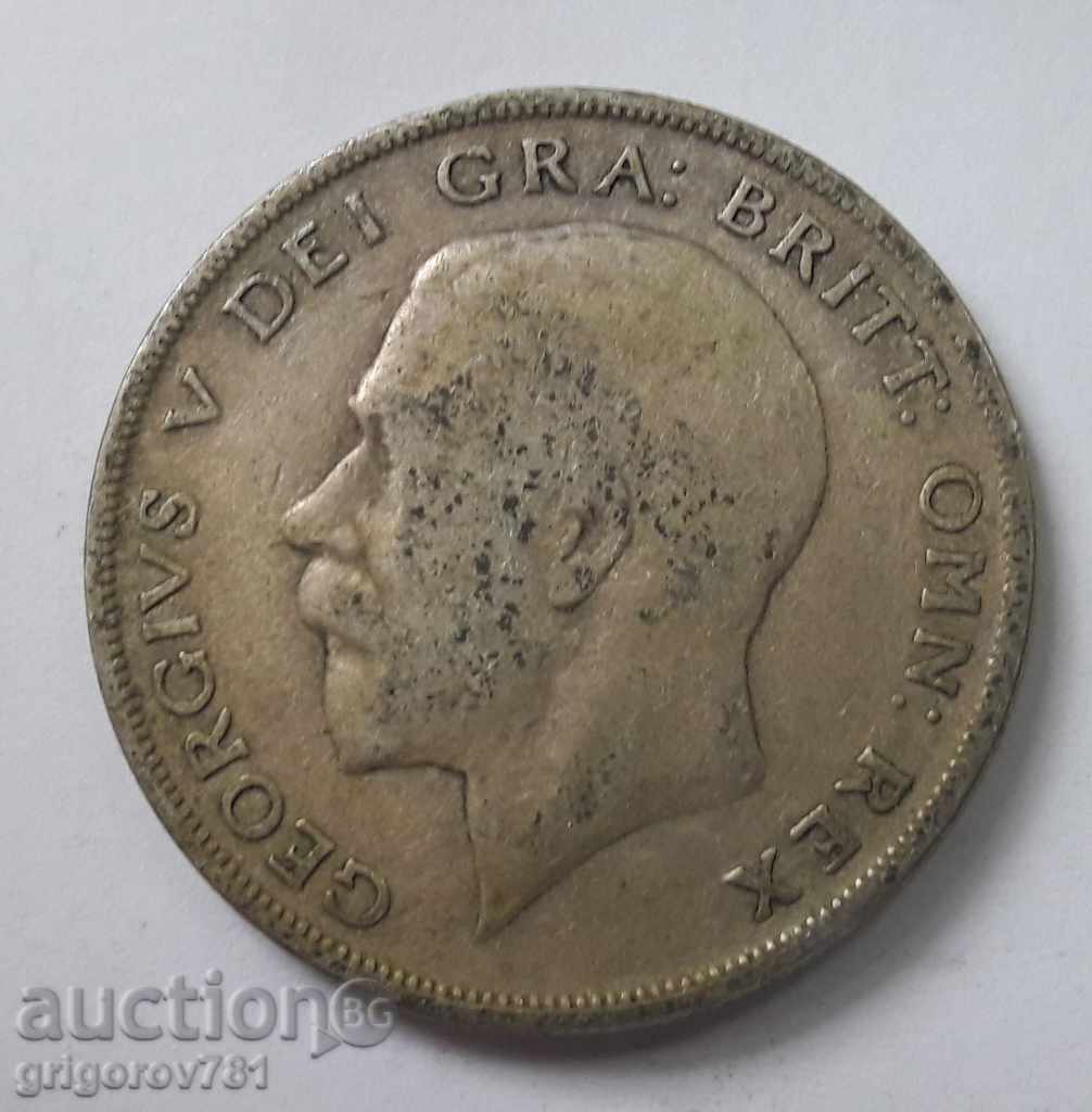 1/2 Coroană Argint 1921 - Marea Britanie - Monedă de argint 14