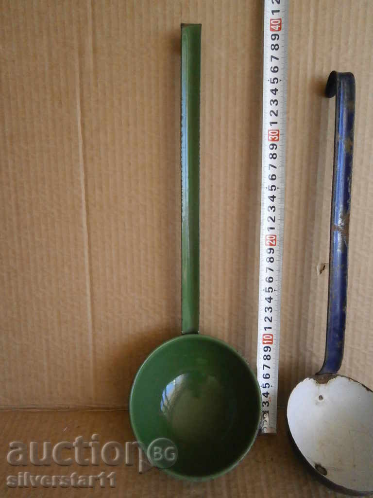 An old enamelled ladle lot with price 20.00 BGN | € 10.23 An old enamelled ladle lot with price 20.00 BGN | € 10.23