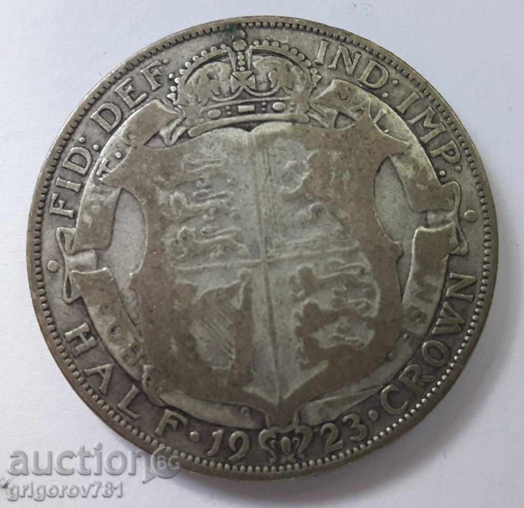 1/2 Краун сребро 1923 - Великобритания - сребърна монета 3 с цена € 10.23 | 20.01 лв.