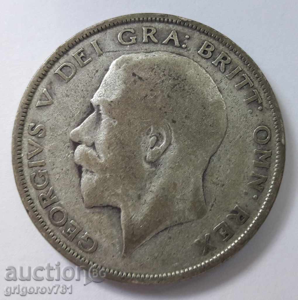 1/2 Coroană Argint 1923 - Marea Britanie - Monedă de argint 3