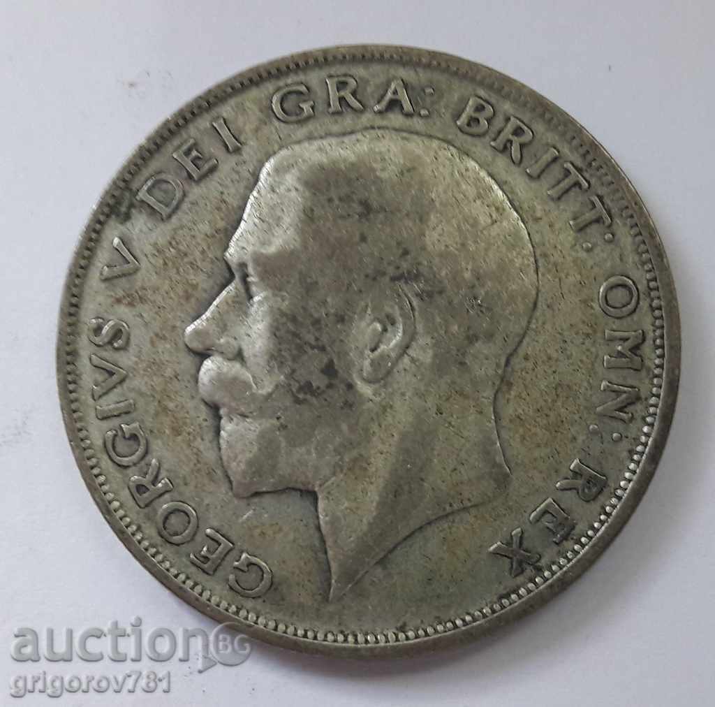 1/2 Coroană Argint 1923 - Marea Britanie - Monedă de argint 5