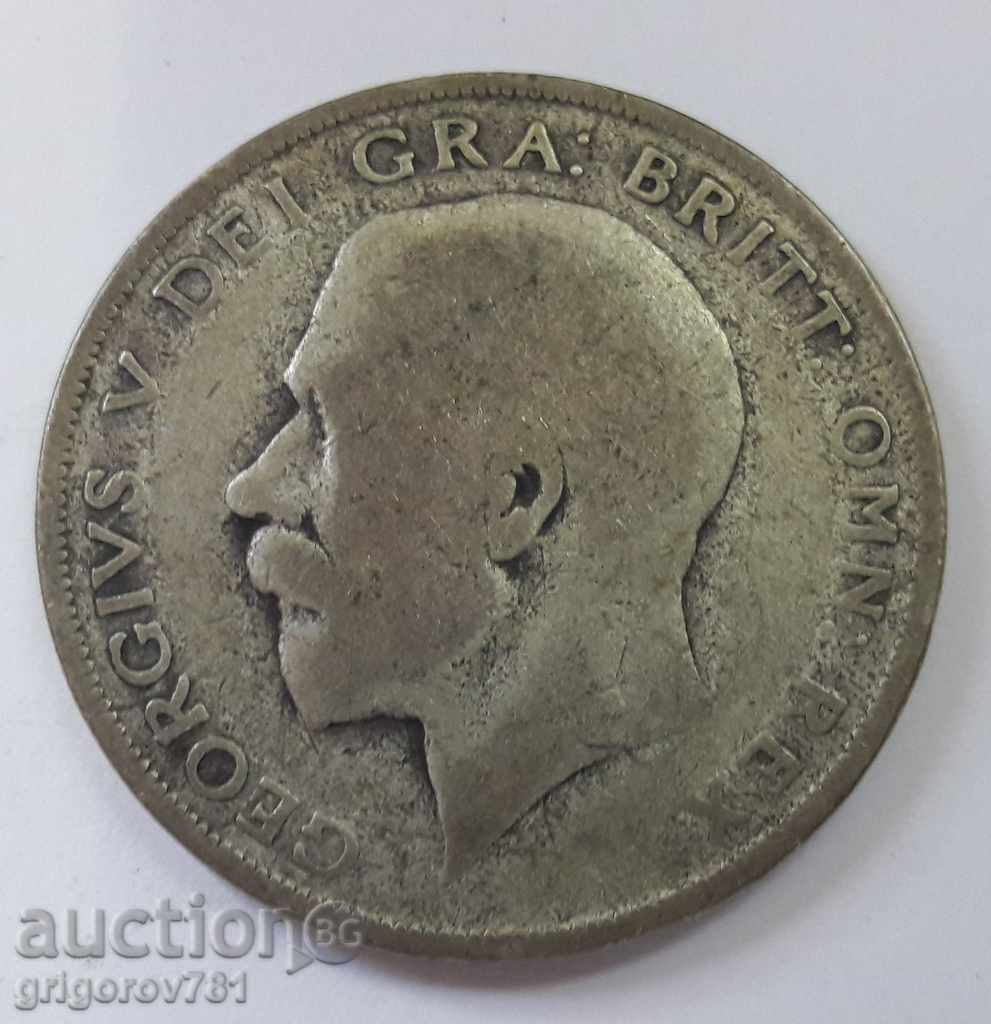 1/2 Coroană Argint 1923 - Marea Britanie - Monedă de argint 6