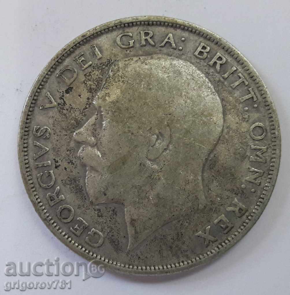 1/2 Coroană Argint 1923 - Marea Britanie - Monedă de argint 7