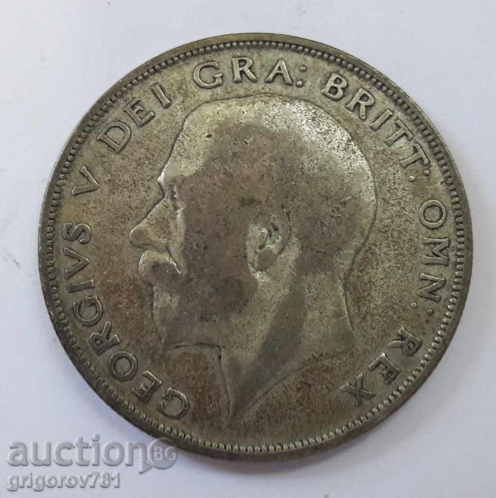 1/2 Coroana Argint 1923 - Marea Britanie - Moneda de argint 10