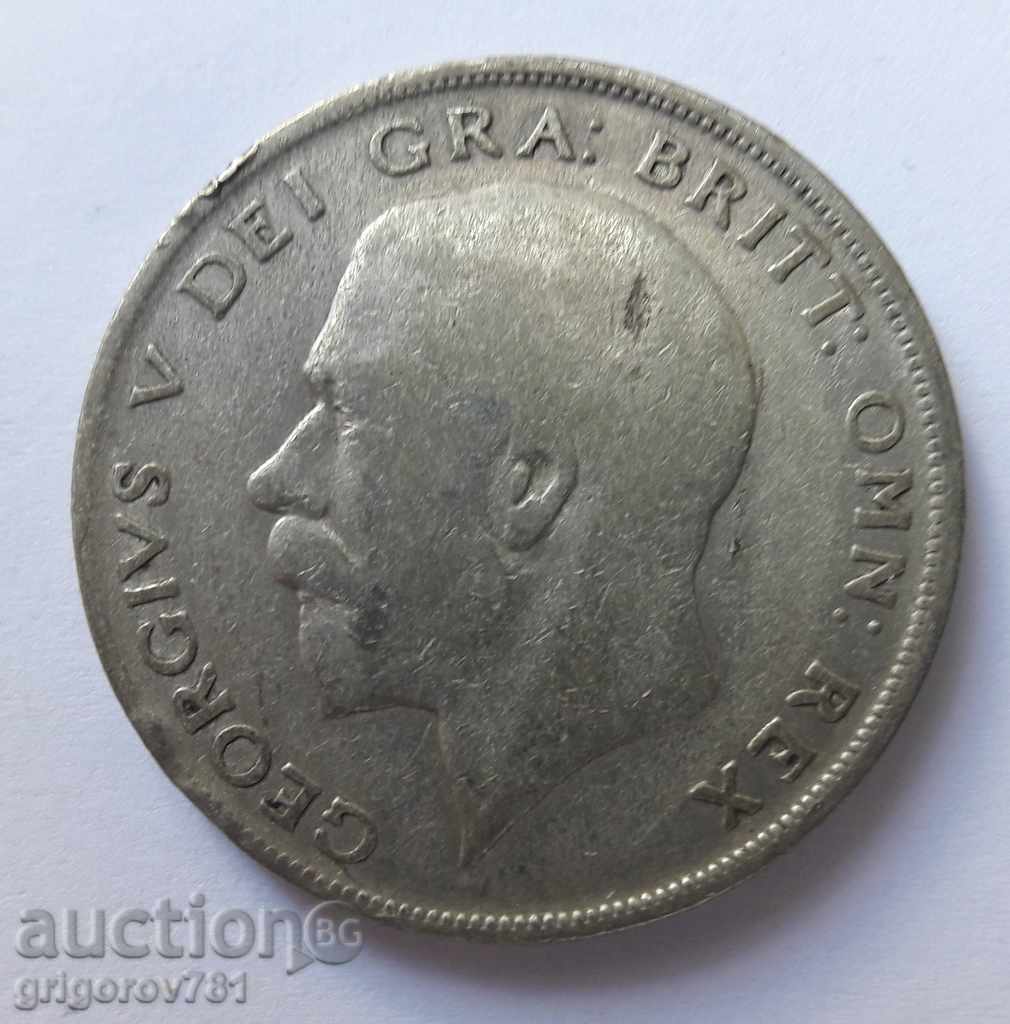 1/2 Coroană Argint 1922 - Marea Britanie - Monedă de argint 2