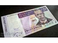 Банкнота - Малави - 20 квача UNC | 2007г.