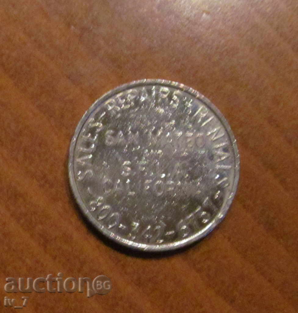 jeton cu preț 2.00 BGN | € 1.02