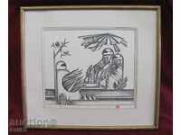 Original nail lithography by Neycho Doychev 1991