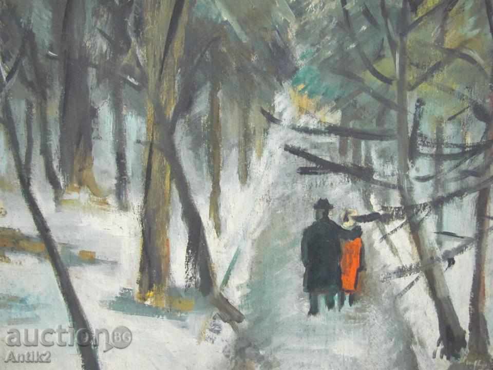 Auction  Original very old oil painting, landscape