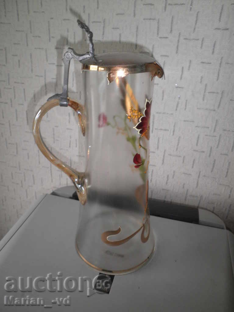 Antique ποτήρι ζωγραφισμένα στο χέρι κανάτα με τιμή 60.00 BGN | € 30.68 Antique ποτήρι ζωγραφισμένα στο χέρι κανάτα με τιμή 60.00 BGN | € 30.68