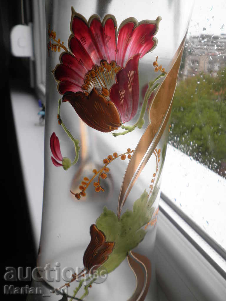 Antique ποτήρι ζωγραφισμένα στο χέρι κανάτα - 6 Antique ποτήρι ζωγραφισμένα στο χέρι κανάτα - 6