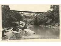 Стара пощенска картичка - Търново, изглед с моста