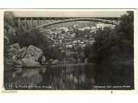 Стара пощенска картичка - Търново, мостът