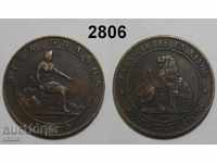 Испания 10 центимос 1870 VF+ запазена монета