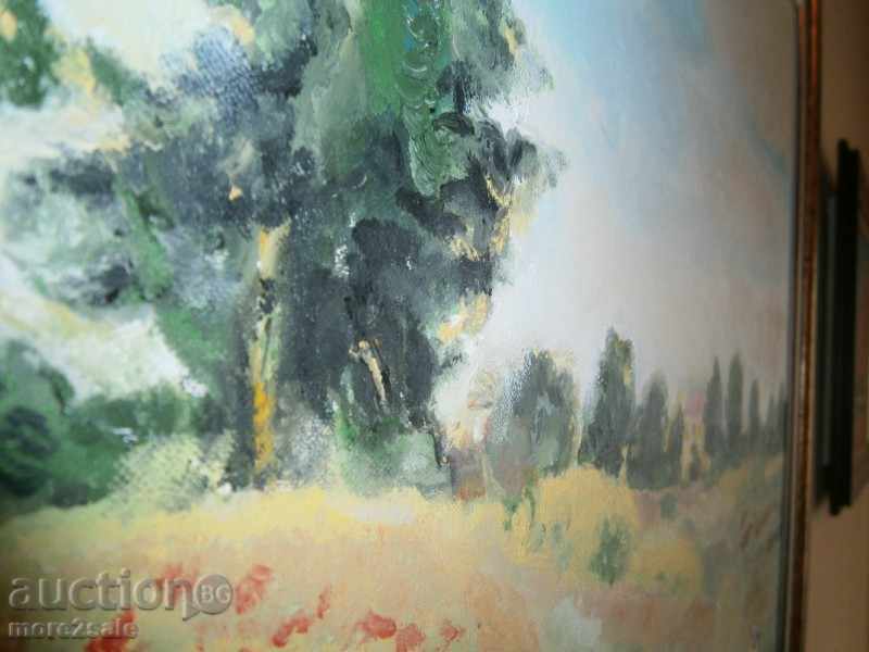 Picture - FIRE FIELD - OIL ON PAIN - 6