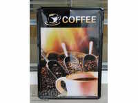 placă de metal magazin de cafea espresso cappuccino lingură