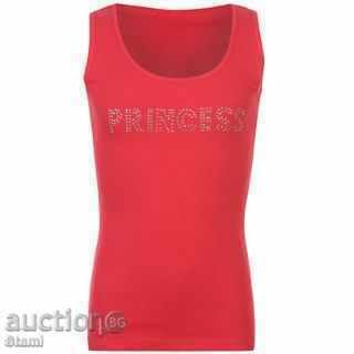 Children's Miss Fiori sleeveless tank top in raspberry color, new, size with price 8.00 BGN | € 4.09 Children's Miss Fiori sleeveless tank top in raspberry color, new, size with price 8.00 BGN | € 4.09